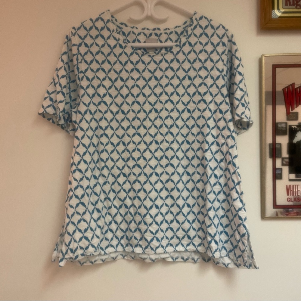 Chicos costal geometric print top